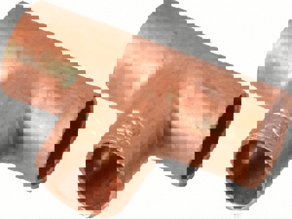 Wrot Copper Pipe Tee: 5/16